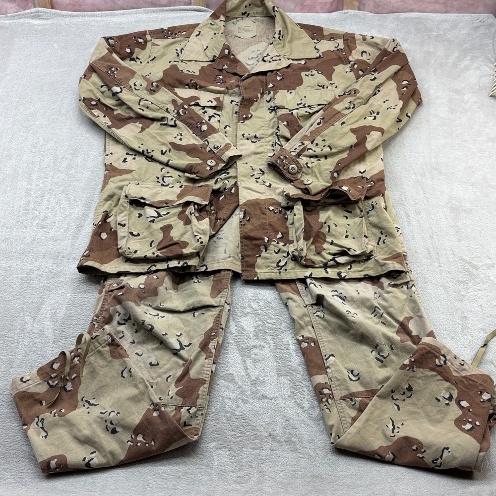 American Apparel Military Uniform Set Mens L/M Tan Desert Camo Chocolate Chip